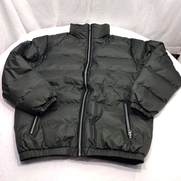 U Wear The Whole Shebang Olive Green Puffer Jacket - Picture 12 of 14